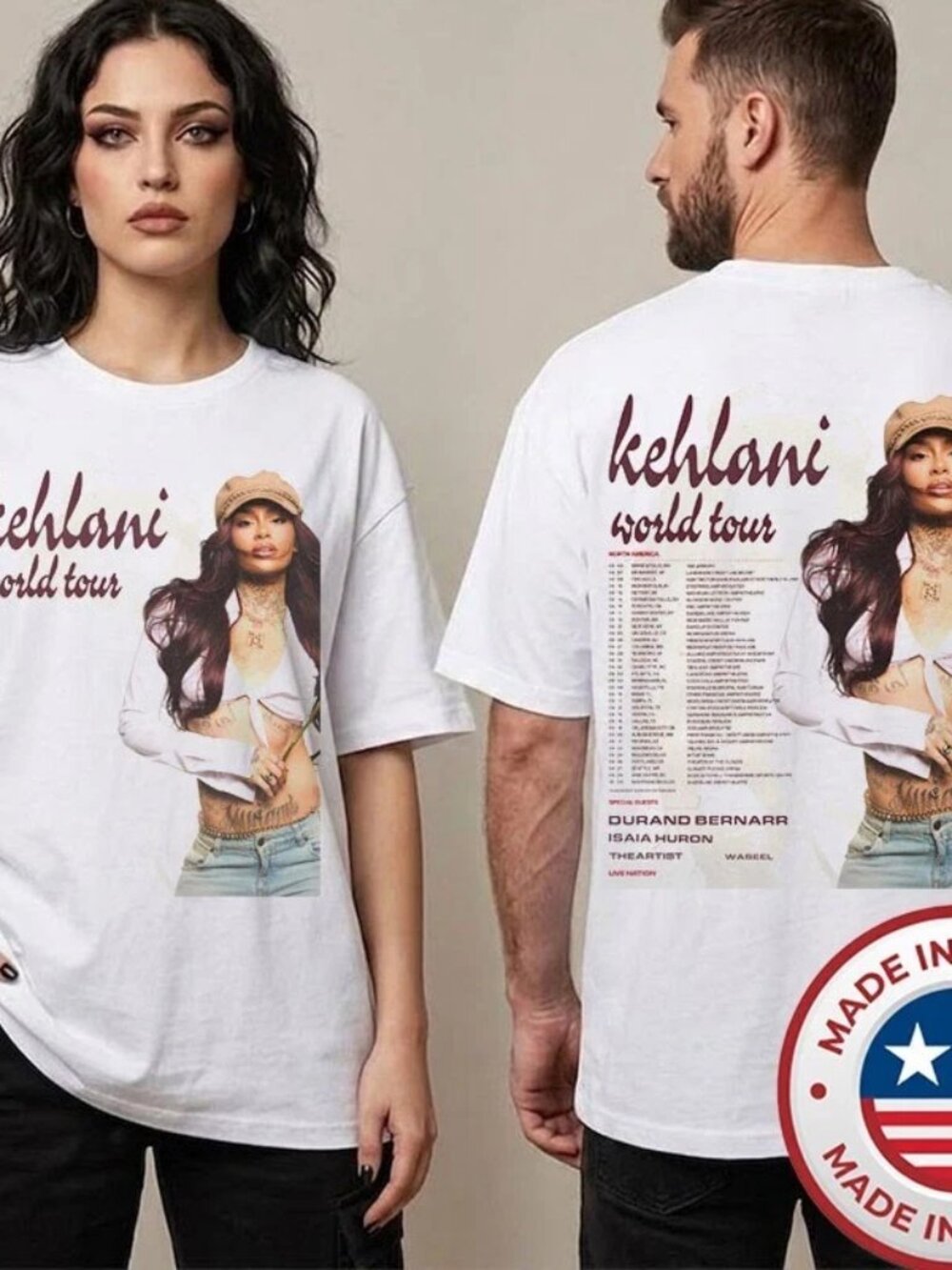 Kehlani World Tour 2026 North America Schedule Tour Dates T-Shirt 276